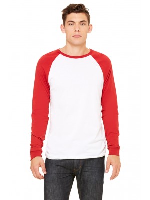 Bella + Canvas 3000C Men's Jersey Long-Sleeve Baseball T‑Shirt